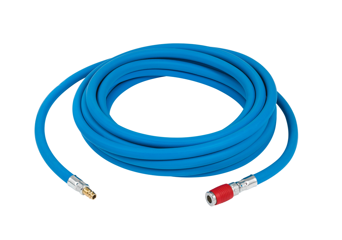 SATA Air Hose, blue, 9mm, 10M with quick coupling