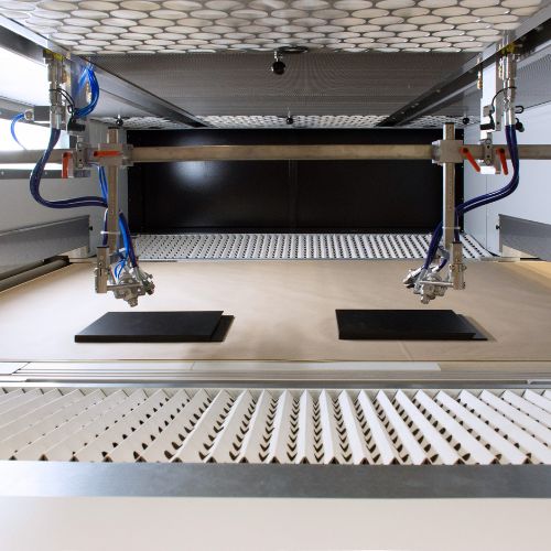 autospray line machine with concertina spray booth filter