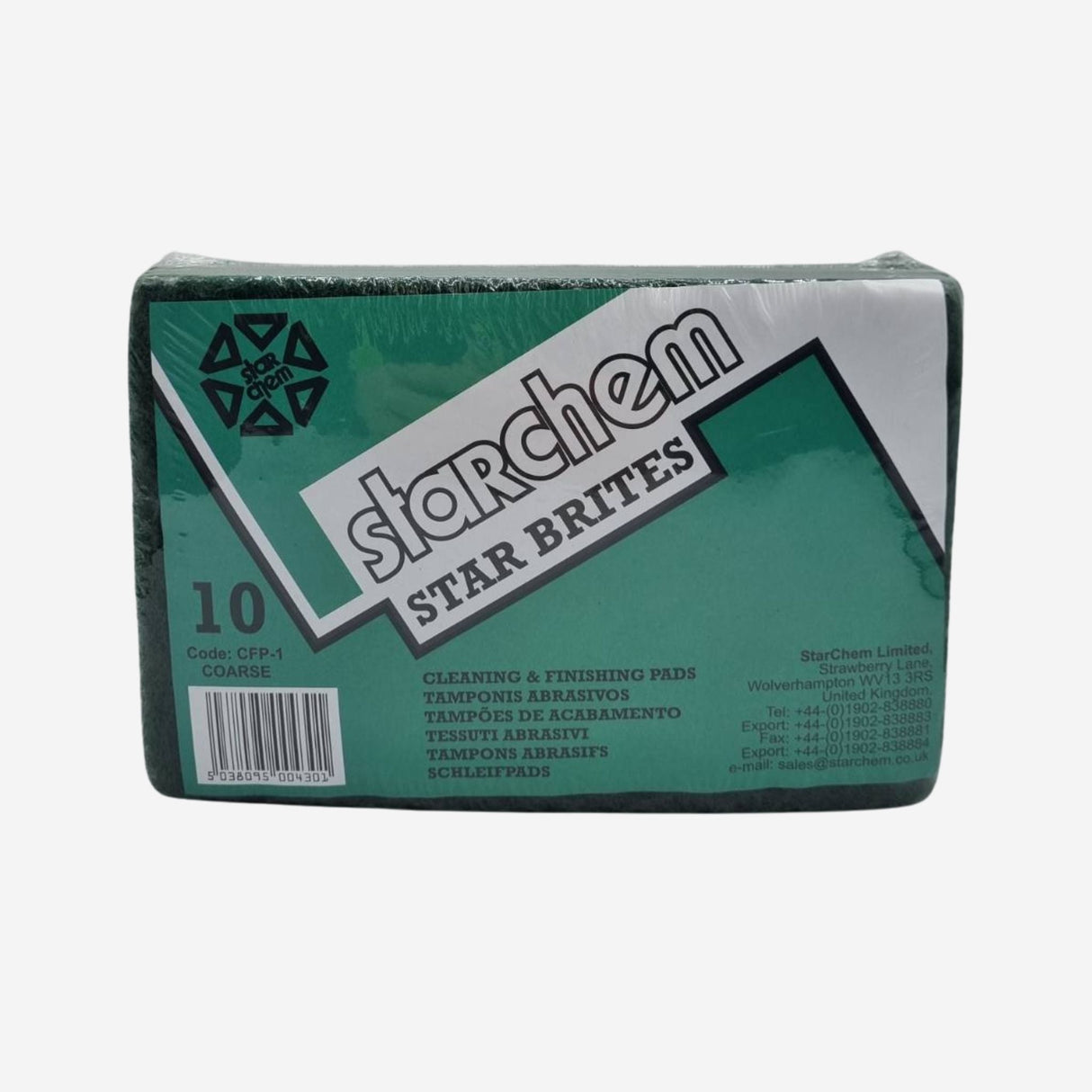 Abrasive Finishing Pads - Green - PK Of 10, Sanding Pads, Ultrimax