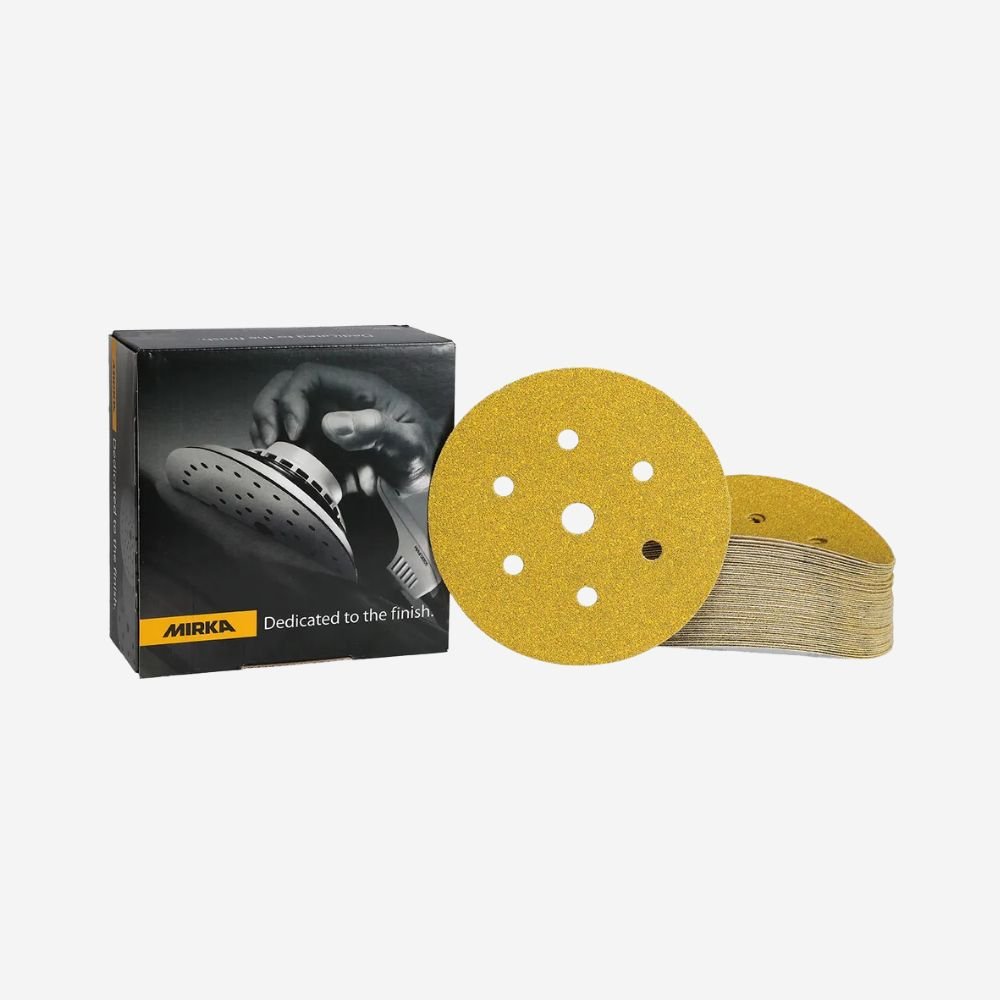 Mirka Gold Velcro Sanding Discs 7 Holes - 150mm, Sanding Discs, Ultrimax