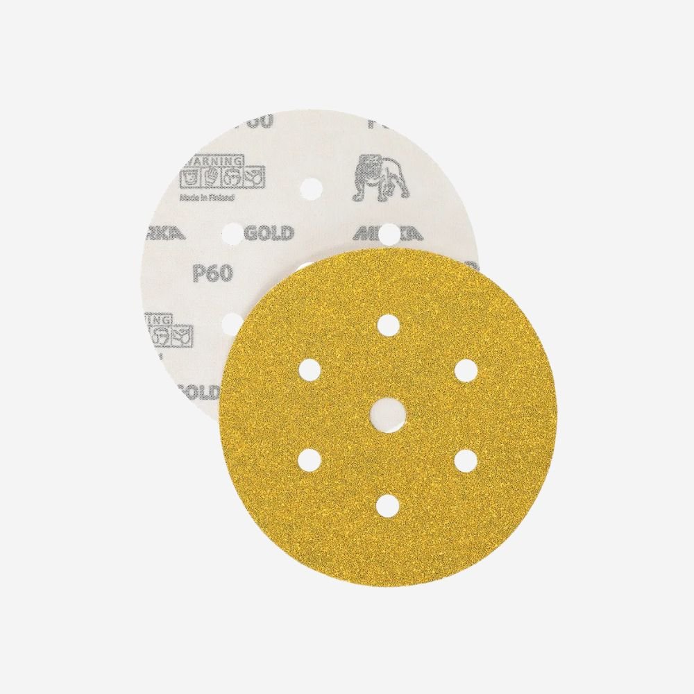 Mirka Gold Velcro Sanding Discs 7 Holes - 150mm, Sanding Discs, Ultrimax