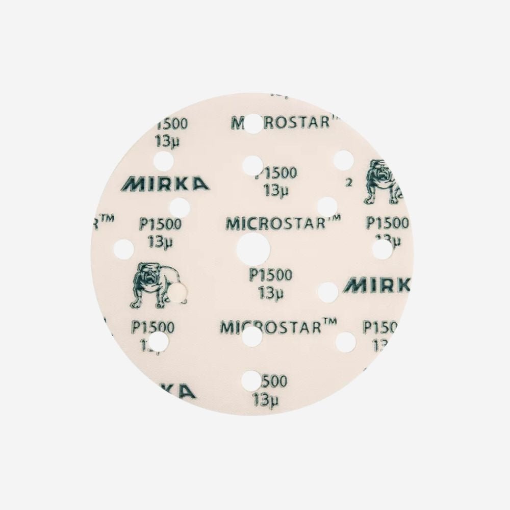 Mirka Microstar Film Sanding Discs 15 Holes - 150mm, Sanding Discs, Ultrimax
