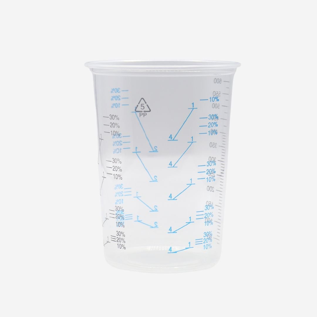 Ultrimax Clear Paint Mixing Cups - 600cc (50), Mixing Containers, Ultrimax