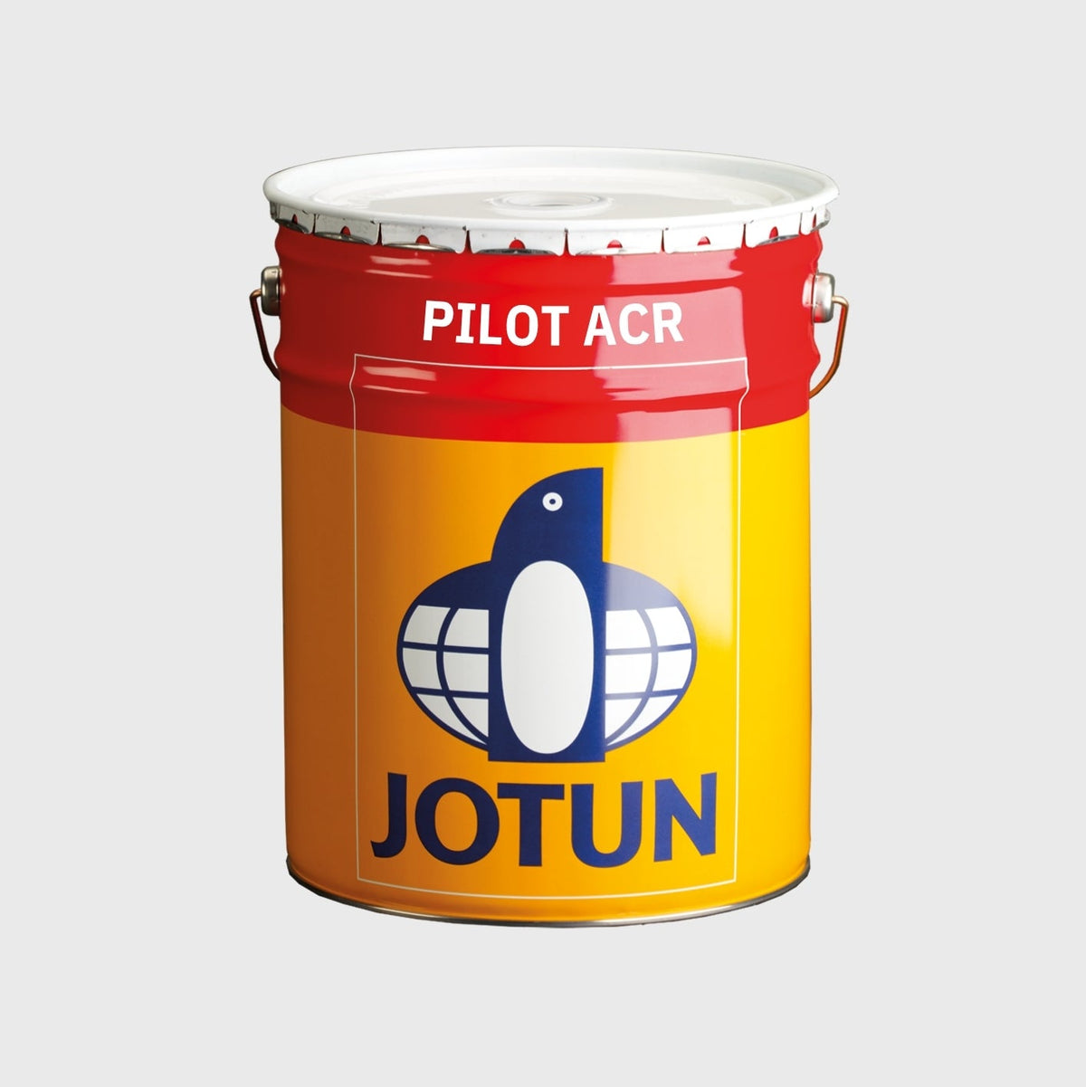 Jotun Pilot ACR paint tin on a white background