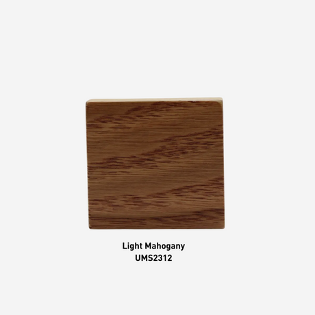 Light mahogany wood sample with UMS2312 label on a white background