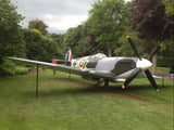 Model Spitfire plane painted with Ultrimax 1 direct-to-metal paint