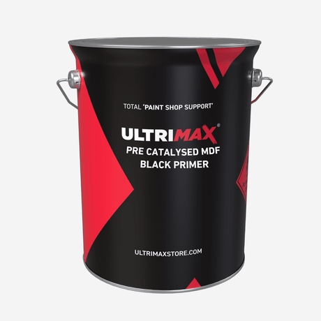 Ultrimax Pre Catalysed MDF Black Primer - 5 Litre, wood coatings, Ultrimax